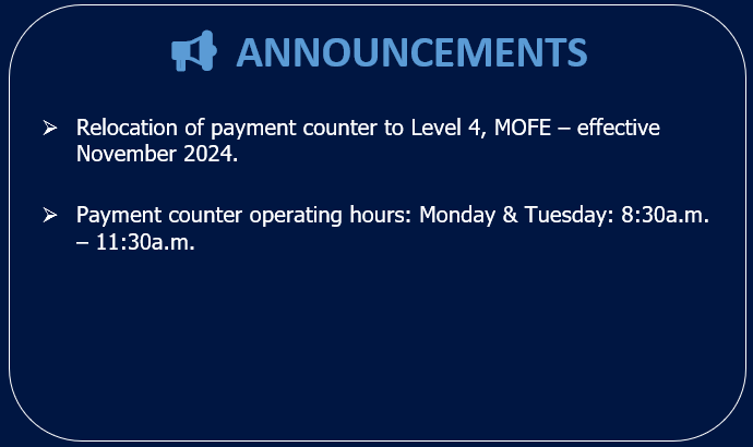 Announcement